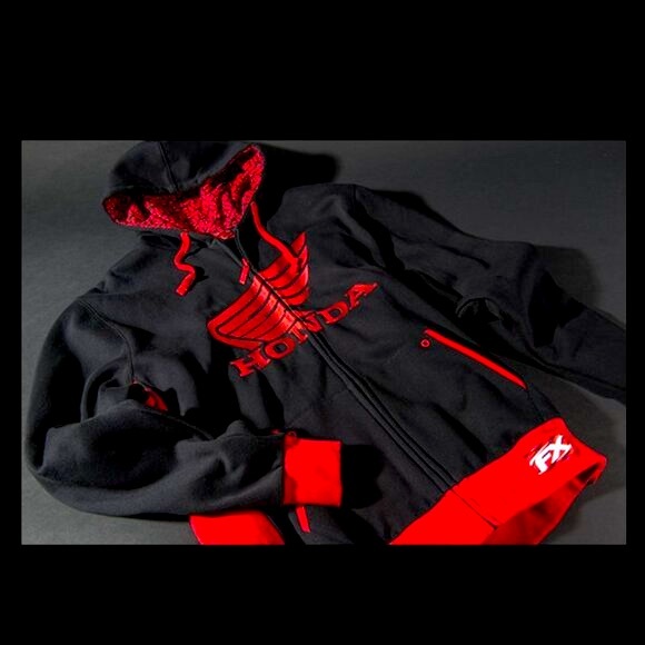 Factory Effex Officially Licensed Honda Men's Medium Zip-up Hoodie - Picture 7 of 7